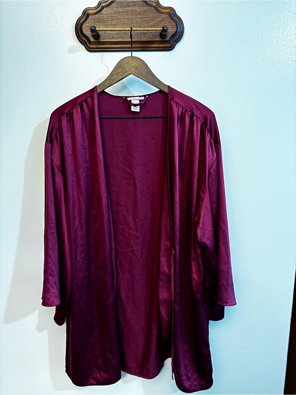Victoria’s Secret Merlot satin robe